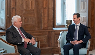 دیدار فالح الفیاض و بشار اسد در دمشق
