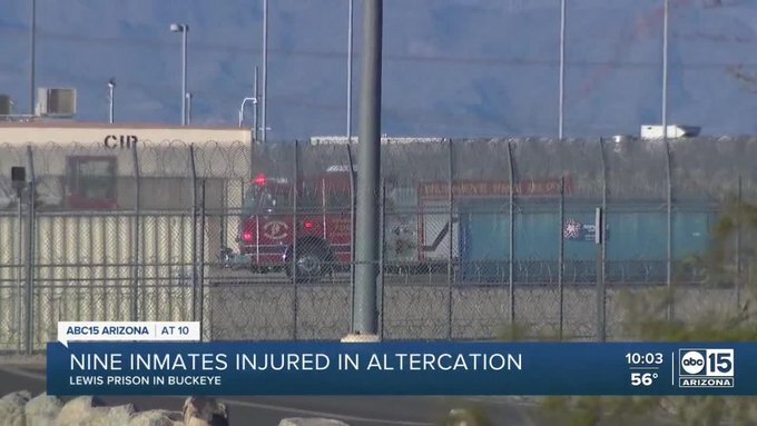 درگیری در یکی دیگر از زندانهای آمریکا با ۹ مجروح/ زندان ایالتی آریزونا بسته شد درگیری در یکی دیگر از زندانهای آمریکا با ۹ مجروح/ زندان ایالتی آریزونا بسته شد