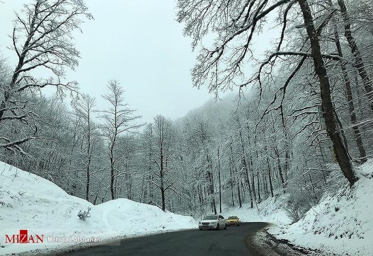 بارش برف و باران در ۱۰ استان کشور