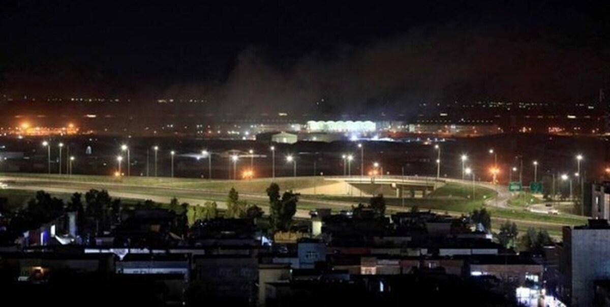 حمله پهپادی مقاومت اسلامی عراق به پایگاه نظامیان آمریکایی در نزدیکی فرودگاه اربیل
