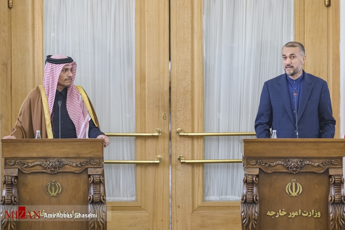 رایزنی وزیران امور خارجه ایران و قطر درباره آخرین تحولات غزه