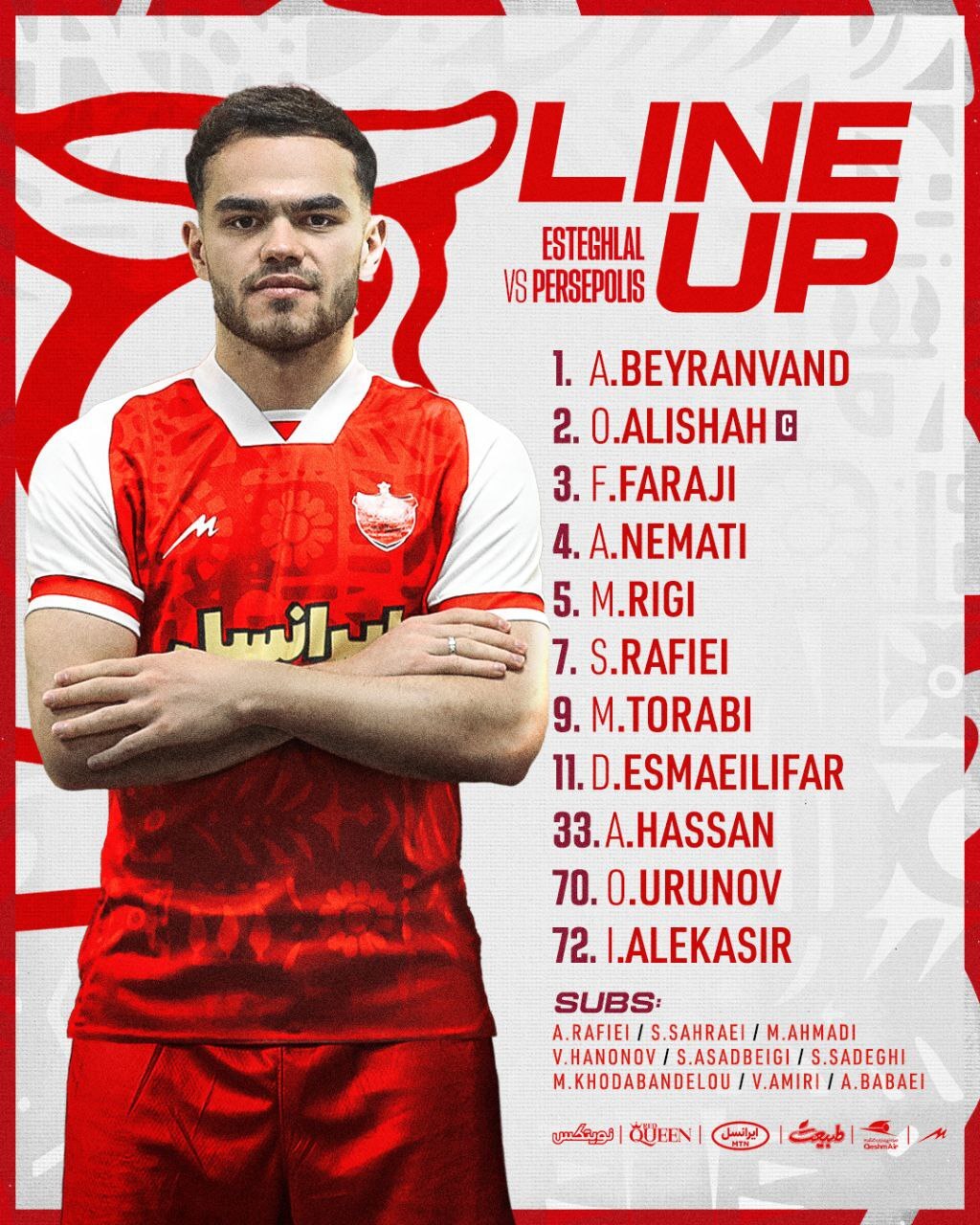 دربی ۱۰۳| ترکیب پرسپولیس مقابل استقلال مشخص شد دربی ۱۰۳| ترکیب پرسپولیس مقابل استقلال مشخص شد