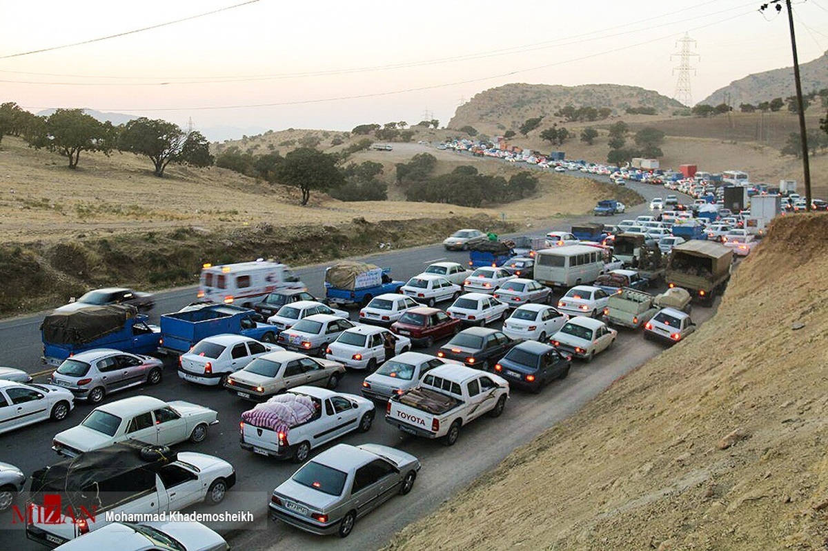 ترافیک نیمه سنگین در محور فیروزکوه و چالوس