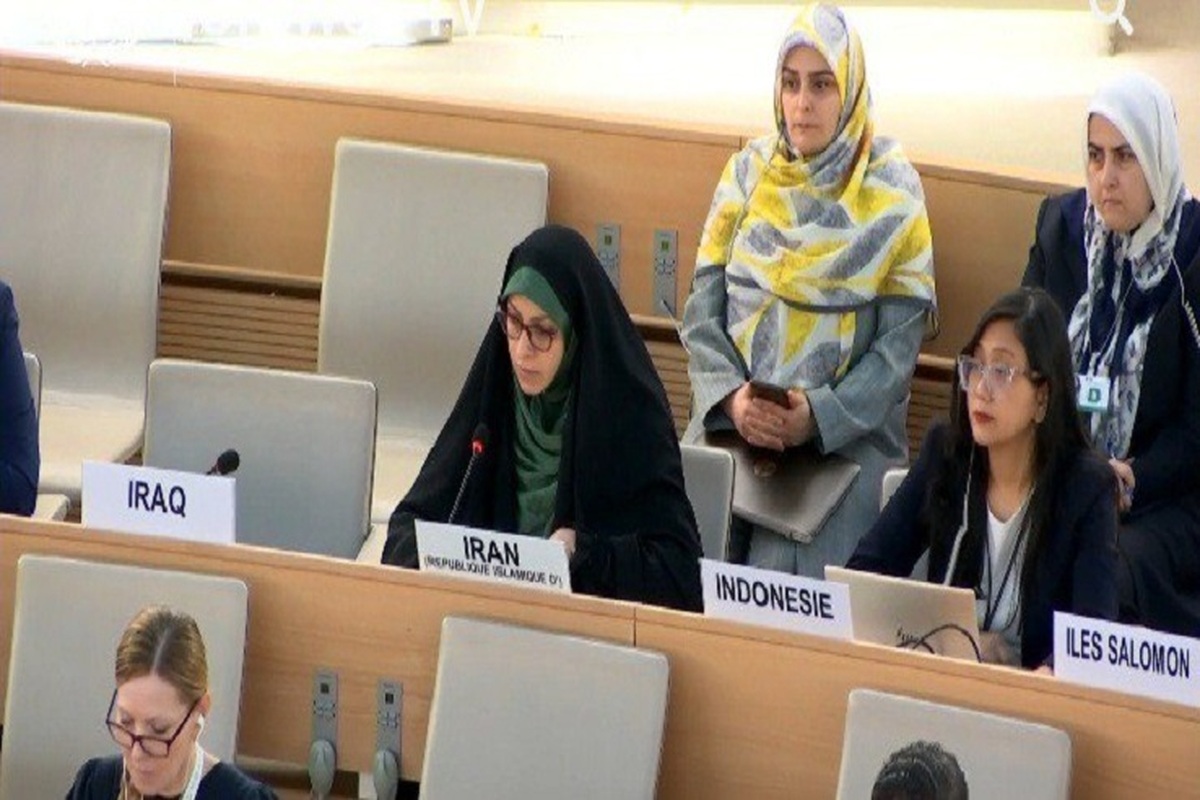 هیئت بانوان ایرانی در پنجاه و سومین نشست شورای حقوق بشر: تحریم‌ها و اقدامات قهری و غیرقانونی یکجانبه مخل رشد و شکوفایی زنان در عرصه‌های مختلف است