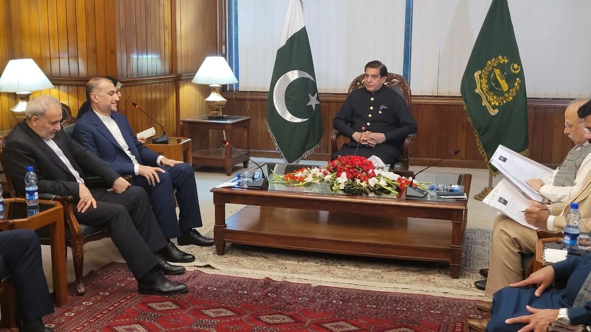 دیدار امیرعبداللهیان با نخست‌وزیر و روسای مجالس سنا و ملی پاکستان