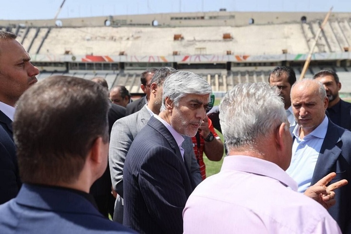 بازدید سرپرست وزارت ورزش از استادیوم آزادی پیش از بازی پرسپولیس - النصر