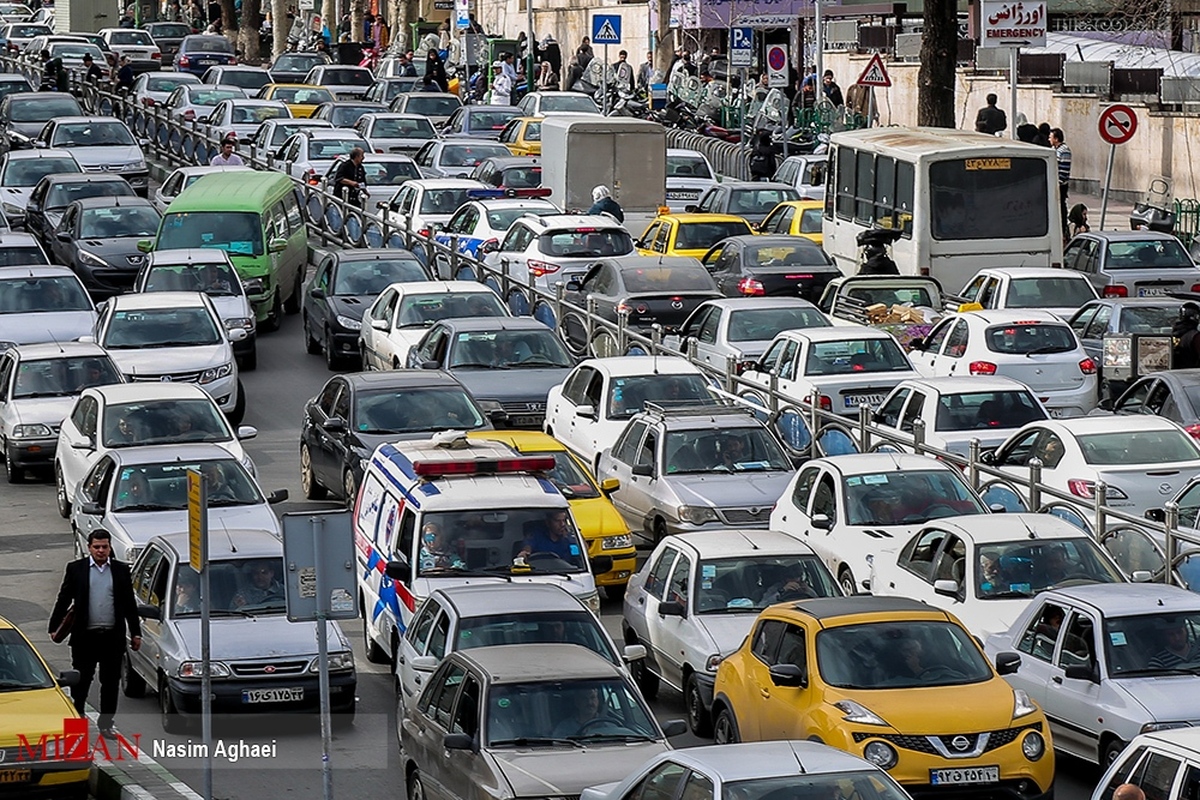 ترافیک سنگین در آزادراه تهران_قم