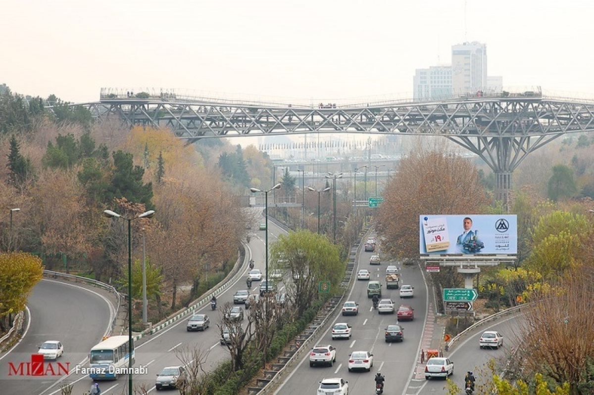 کیفیت هوای تهران در پانزدهمین روز از مهرماه «قابل قبول» است