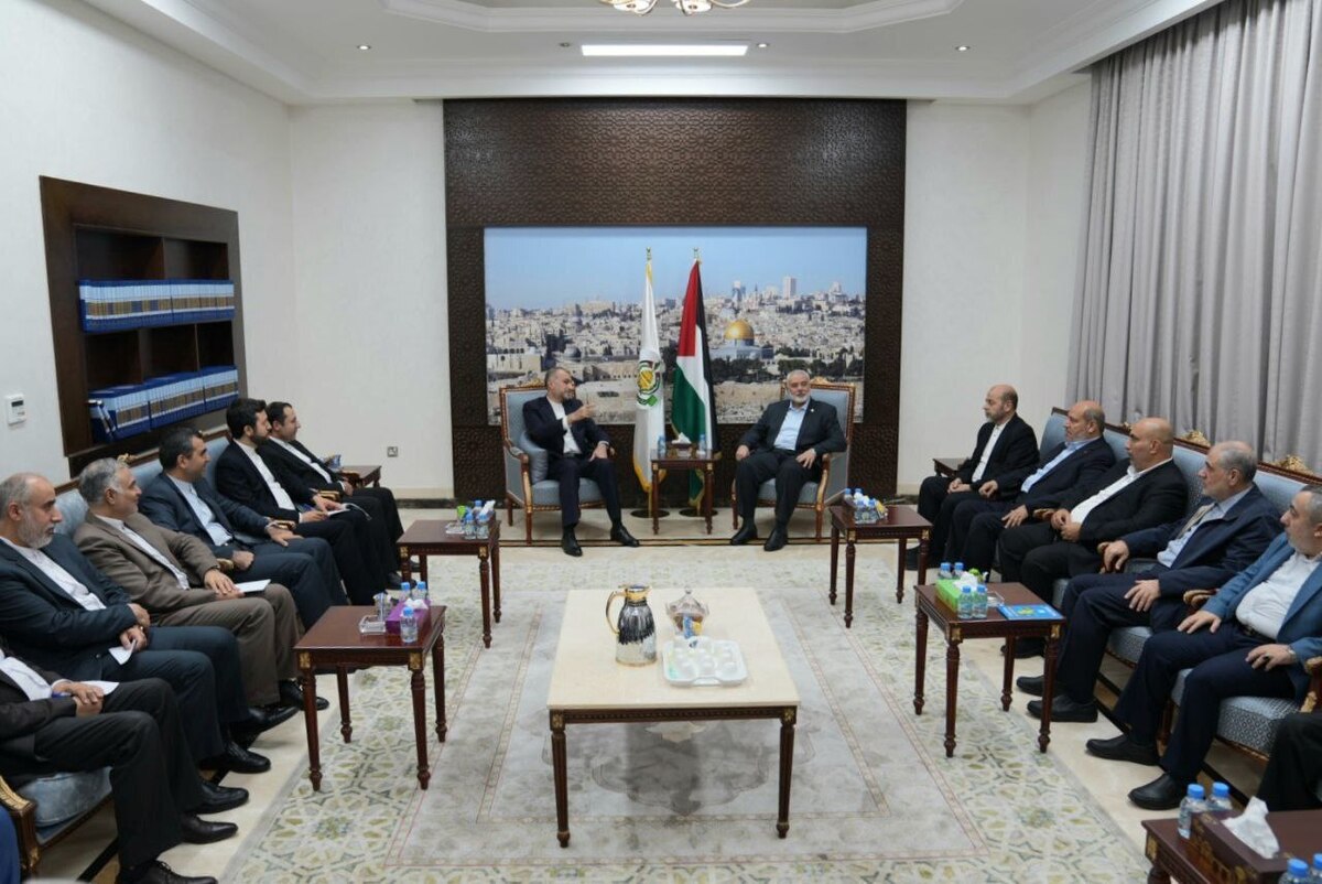 دیدار وزیر امور خارجه با اسماعیل هنیه/ امیرعبداللهیان: در صورت تداوم جنایت‌های جنگی رژیم صهیونیستی هر احتمالی در منطقه وارد است