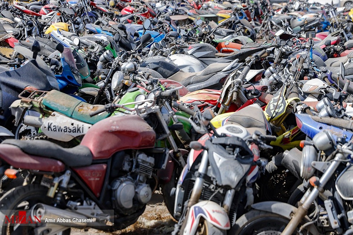 ۴۹۸ دستگاه موتورسیکلت توقیفی در پارکینگ‌های شهرستان حمیدیه تعیین تکلیف شد