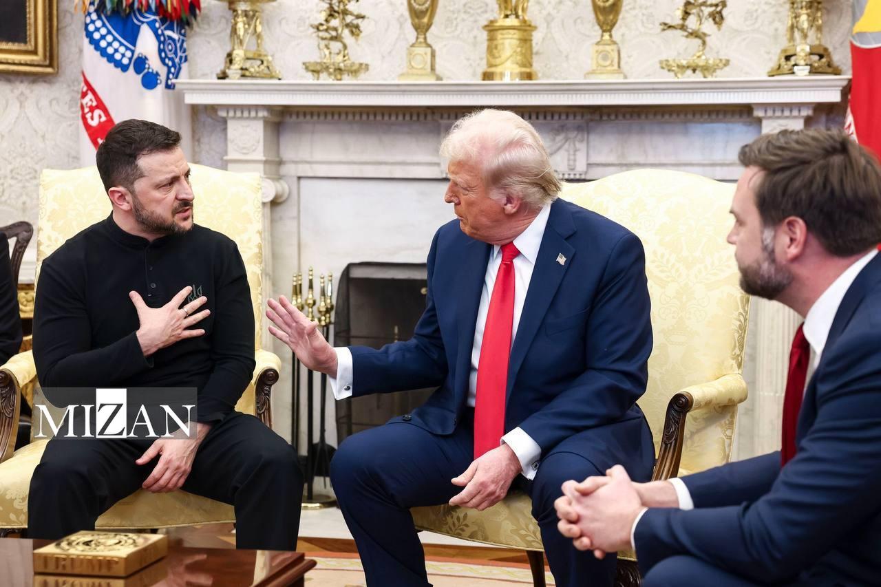 تنش لفظی روسای جمهور آمریکا و اوکراین/ زلنسکی از کاخ سفید اخراج شد تنش لفظی روسای جمهور آمریکا و اوکراین/ زلنسکی از کاخ سفید اخراج شد