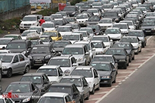 ترافیک سنگین در محور‌های هراز و چالوس 
