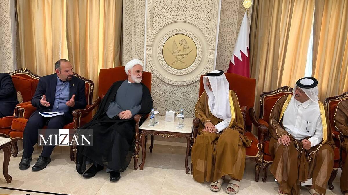 رئیس قوه قضاییه در دیدار با رئیس شورای عالی قضایی قطر: همکاری‌های دو کشور ایران و قطر در حوزه مسائل سیاسی و منطقه‌ای، مطلوب و روبه پیشرفت است
