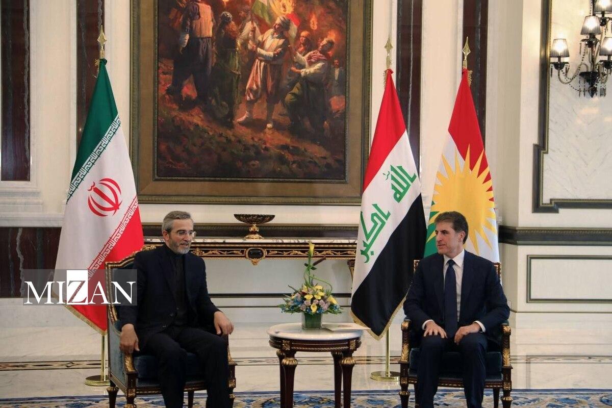 رایزنی باقری با رئیس اقلیم کردستان عراق