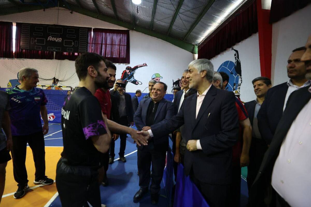 بازدید وزیر ورزش و جوانان از اردوی تیم ملی پینگ‌پنگ در مازندران
