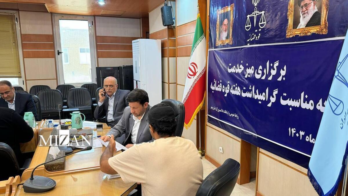 رئیس کل دادگستری استان بوشهر به درخواست ۶۰ نفر از مراجعین رسیدگی کرد