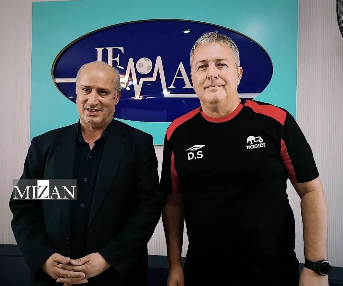 آشتیکنان تاج و اسکوچیچ در حاشیه آزمایشهای پزشکی تراکتور در ایفمارک پیش از اعزام به ترکیه + عکس آشتیکنان تاج و اسکوچیچ در حاشیه آزمایشهای پزشکی تراکتور در ایفمارک پیش از اعزام به ترکیه + عکس