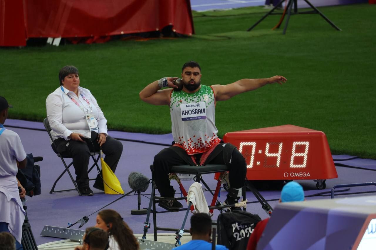 پارالمپیک ۲۰۲۴| روحالله رستمی طلای پاراوزنهبرداری را به گردن آویخت/ والیبال نشسته پنجمین طلای ایران را ضرب کرد/ خسروی در پرتاب وزنه طلایی شد پارالمپیک ۲۰۲۴| روحالله رستمی طلای پاراوزنهبرداری را به گردن آویخت/ والیبال نشسته پنجمین طلای ایران را ضرب کرد/ خسروی در پرتاب وزنه طلایی شد