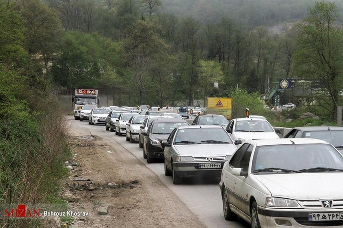 ترافیک سنگین در مسیر جنوب به شمال محور‌های چالوس و هراز و آزادراه تهران-شمال