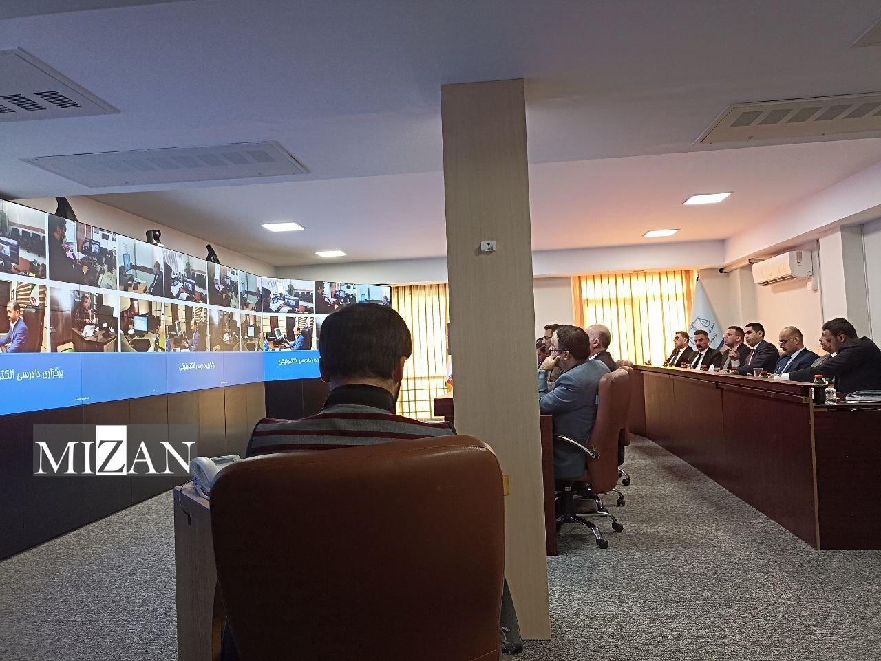 هیئت قضایی عراقی از مرکز آمار و فناوری اطلاعات قوه قضاییه ایران بازدید کرد/طراحی ۸۰ سامانه الکترونیکی برای تسریع در ارائه خدمات قضایی هیئت قضایی عراقی از مرکز آمار و فناوری اطلاعات قوه قضاییه ایران بازدید کرد/طراحی ۸۰ سامانه الکترونیکی برای تسریع در ارائه خدمات قضایی