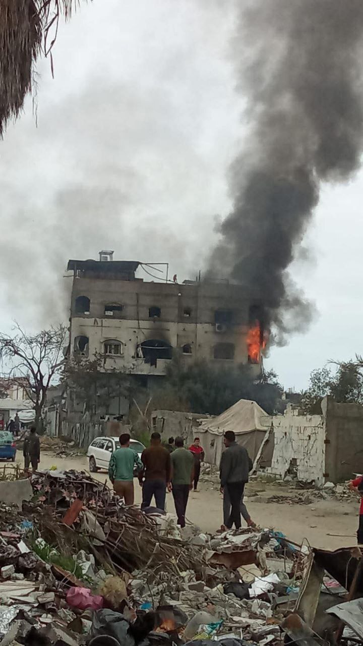 رژیم صهیونیستی رفح را بمباران کرد رژیم صهیونیستی رفح را بمباران کرد