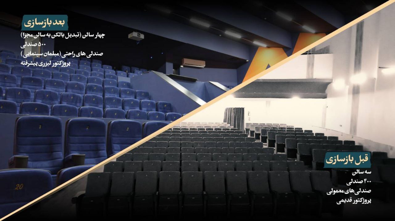 بازسازی سینما ساحل اهواز در ۱۲۰ روز بازسازی سینما ساحل اهواز در ۱۲۰ روز