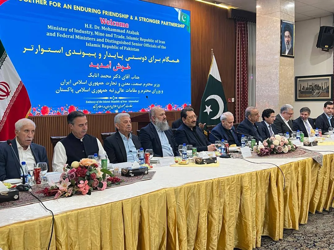 شش وزیر کلیدی پاکستان در سفارت ایران با وزیر صمت دیدار کردند