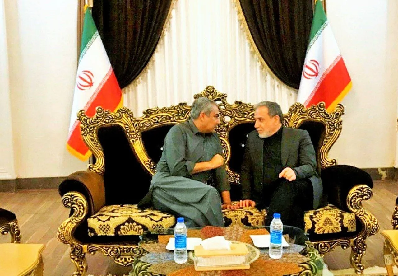 گفت‌وگوی عراقچی با وزیر کشور پاکستان در فرودگاه مشهد