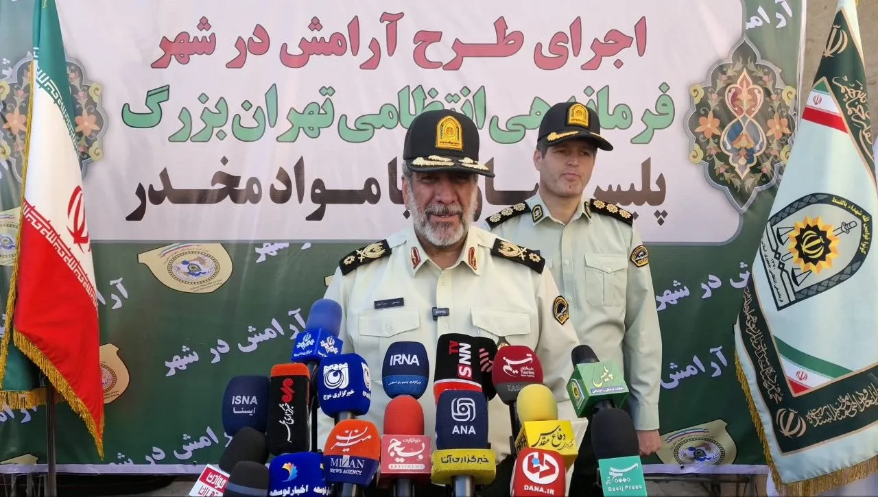 فرمانده انتظامی تهران: 6 تن مواد مخدر کشف و 9 باند منهدم شد