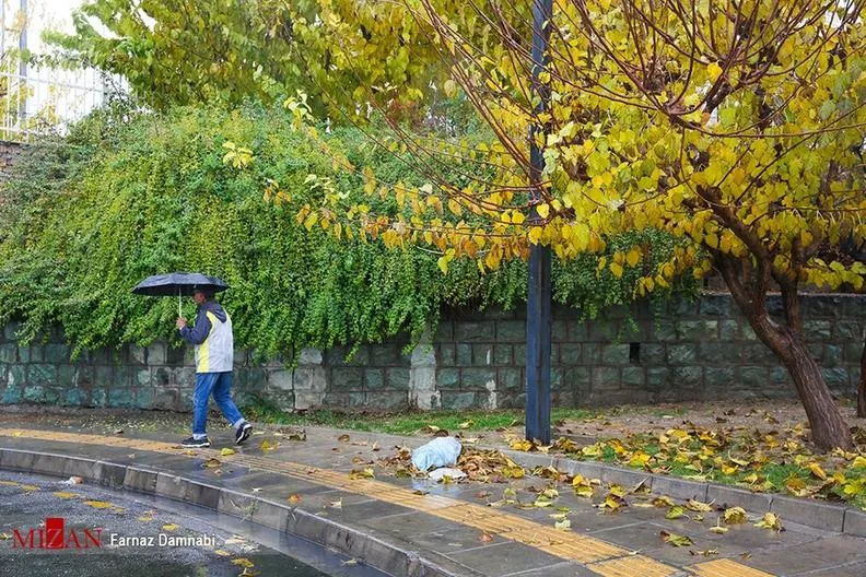 رگبار باران در 17 استان و هشدار نارنجی در 5 منطقه